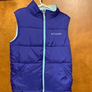 NWOT Columbia Girls reversible vest